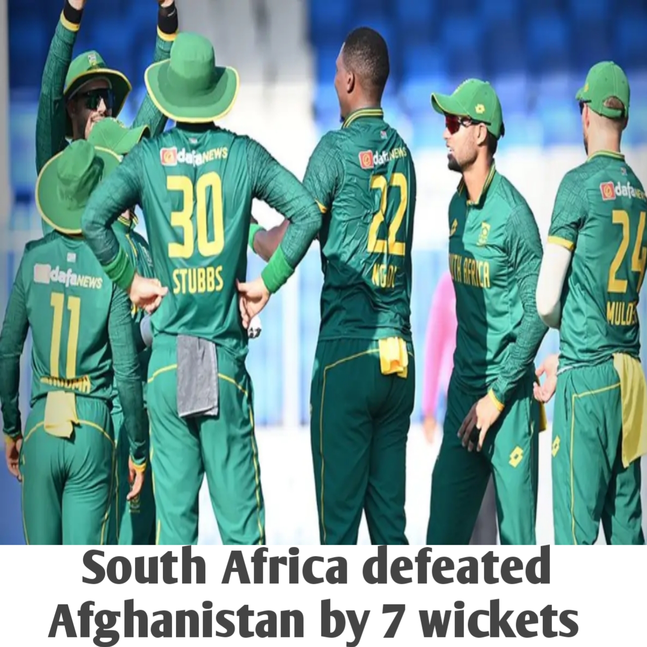 3rd ODI Afghanistan vs South Africa – After huge defeats in two matches, South Africa defeated Afghanistan by 7 wickets in their third match