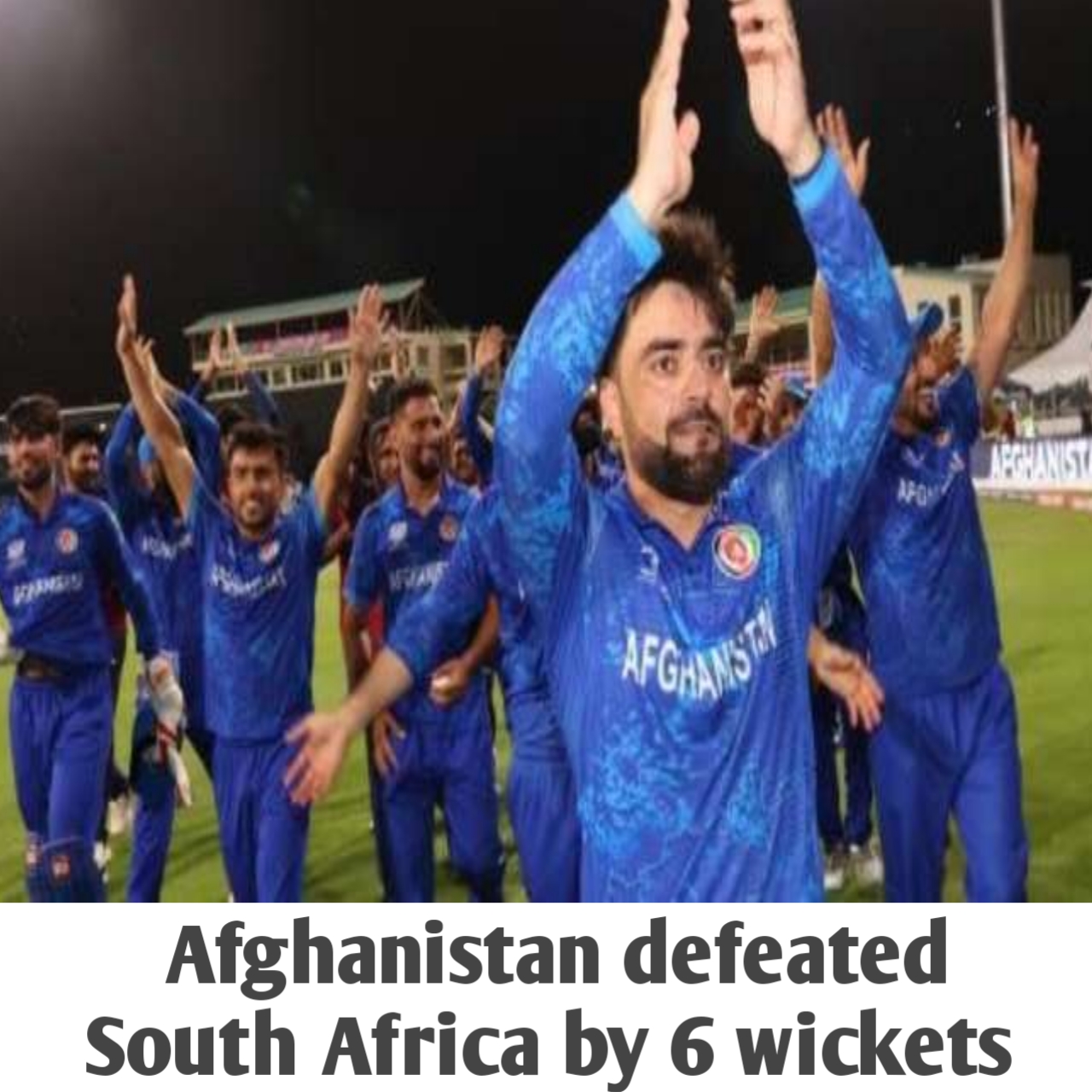 Afghanistan team shone like the rising sun with their hard-fought performance and defeated South Africa team badly in their  1st ODI Afghanistan vs South Africa match