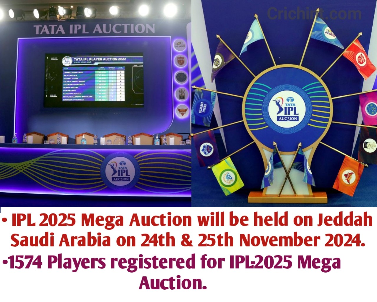 Mega Auction IPL 2025 Venue, Schedule & Date